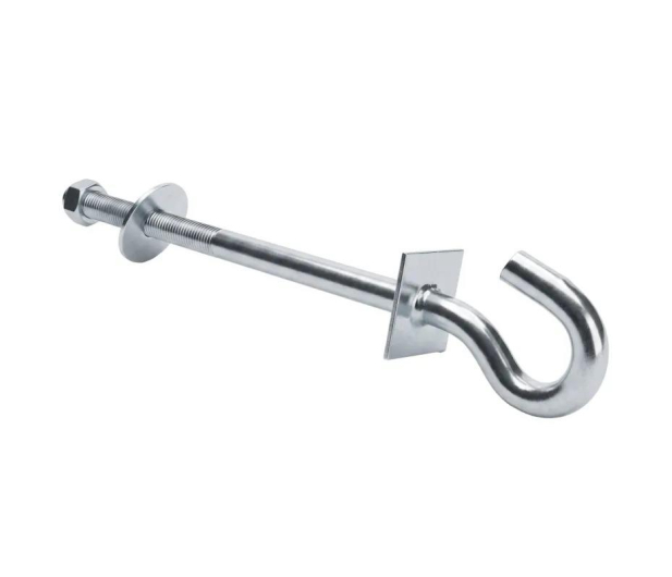 ExtraLink Śruba hakowa do wieszania uchwytów odciągowych 12/250mm - 1544089 - zdjęcie